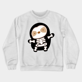 Cute Halloween Skeleton Sloth Crewneck Sweatshirt